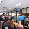 The Martin County Commissioners meeting room wasn't large enough for the crowds that gathered to express their frustration over the continued dumping of algae laced water into the St. Lucie River.